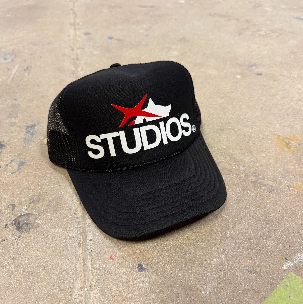 Studios Red Logo Trucker Hat