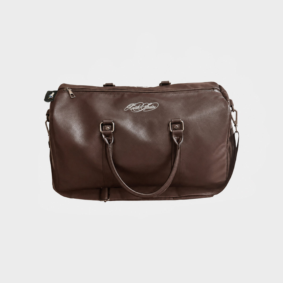Brown Leather Duffle Bag