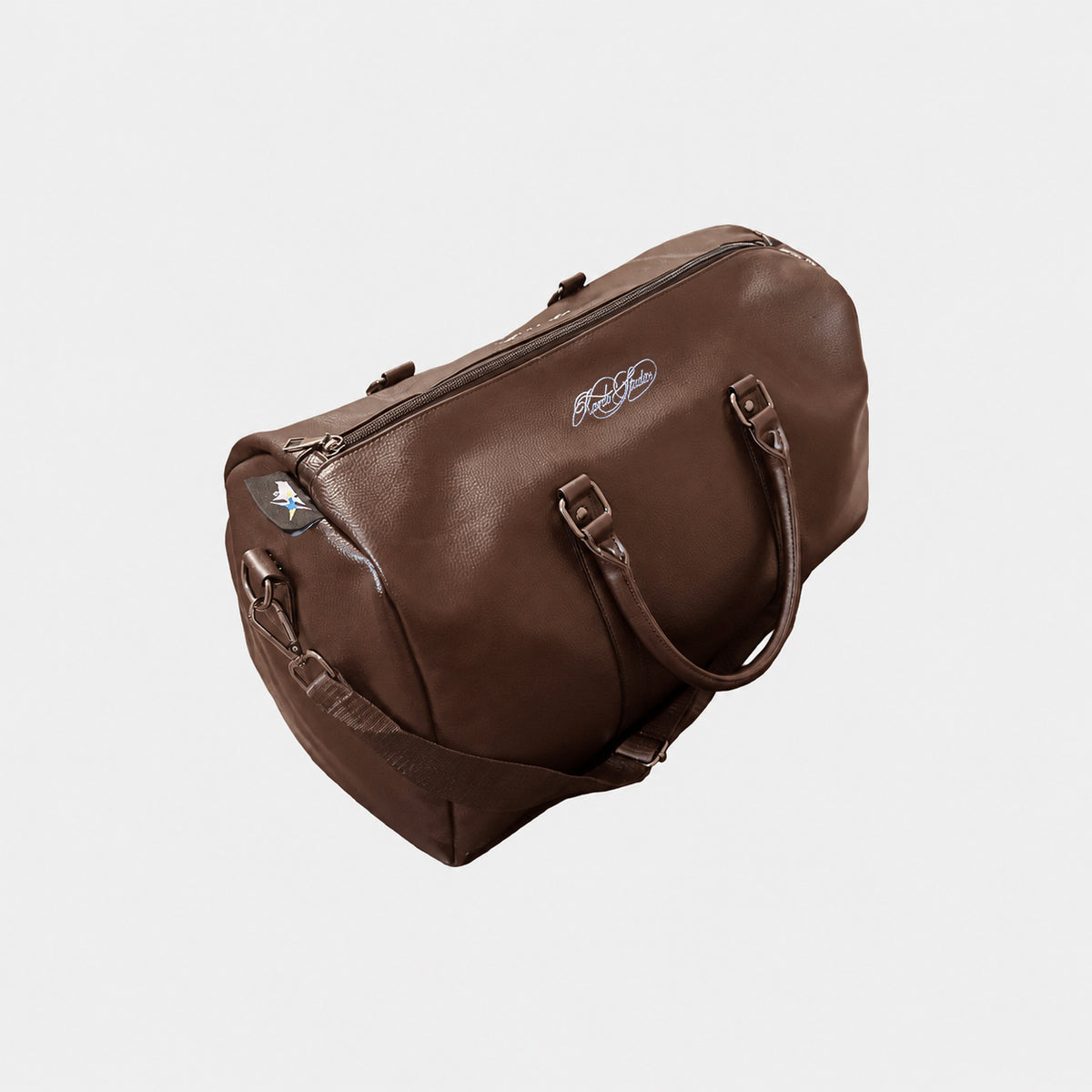 Brown Leather Duffle Bag